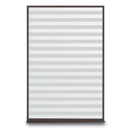 United Visual Products Corkboard, Fabric, Gold/Cld, 1 Door, 48x48" UV3035-GOLD-CLOUD